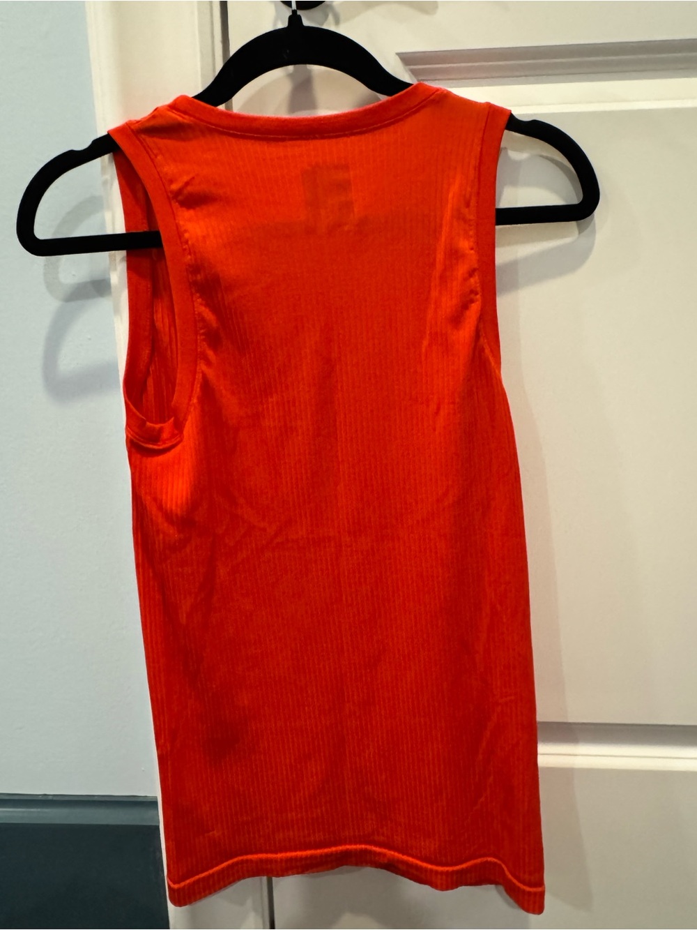 Athleta Orange-Red Ribbed Tank Top - Picture 3 of 4